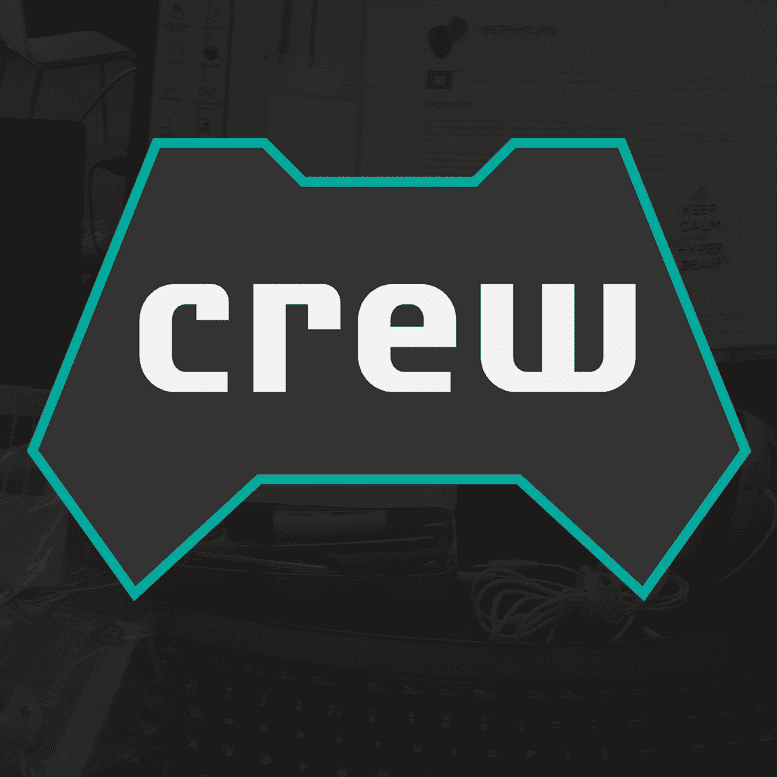 Logo of the crew on a dark background